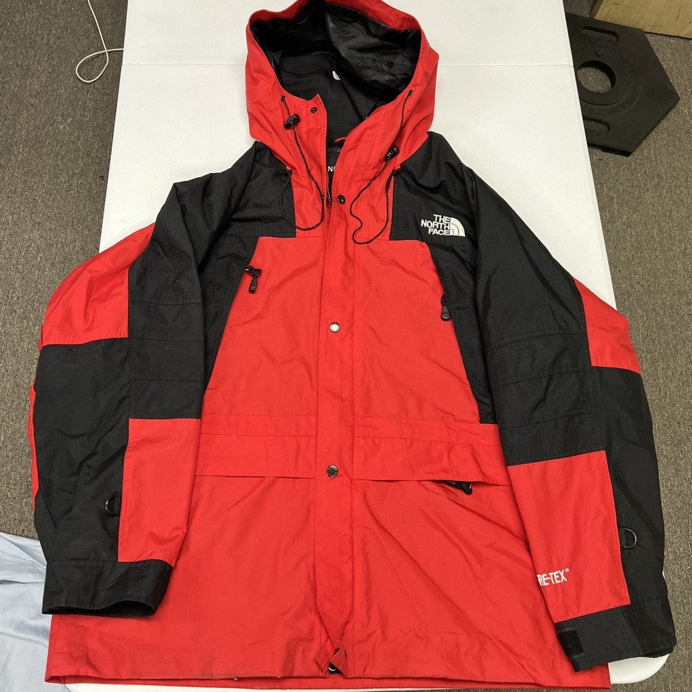 The North Face Mountain Jacket Mens XL Red Gore-Tex Summit Series Parka